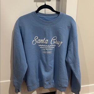 Santa Cruz Skateboards Light Blue Crewneck Sweater